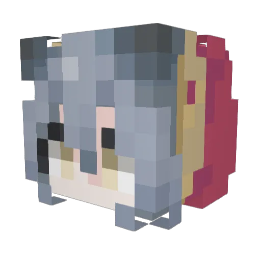 yangman114514 Minecraft avatar head, 3D render