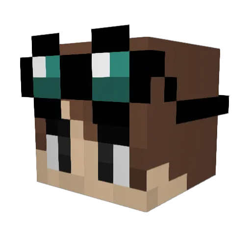yangoo Minecraft avatar head, 3D render