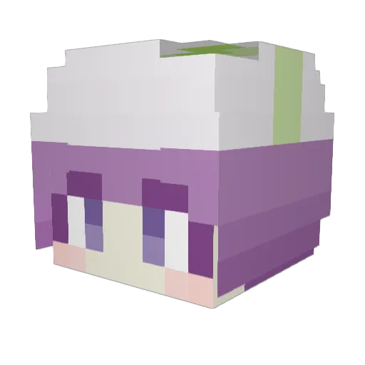 yangpangkul Minecraft avatar head, 3D render