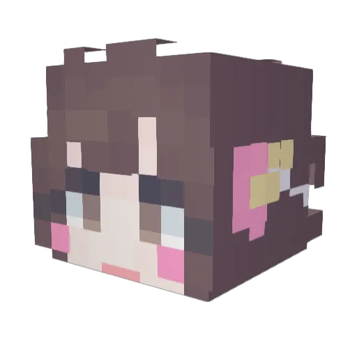 yangsss Minecraft avatar head, 3D render