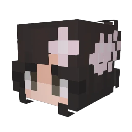 yangtia Minecraft avatar head, 3D render