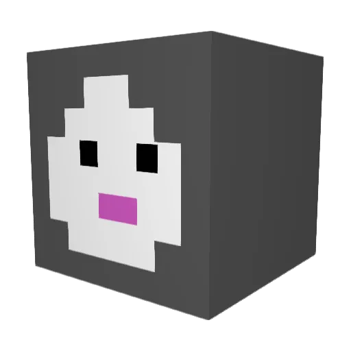 yangyangE_ Minecraft avatar head, 3D render