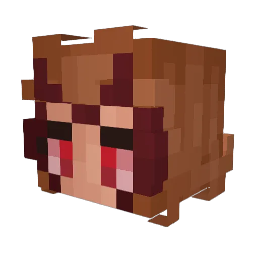 yani22 Minecraft avatar head, 3D render