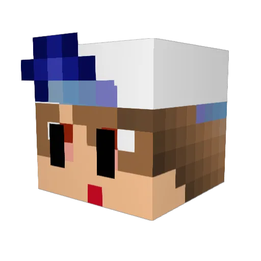 yani6 Minecraft avatar head, 3D render