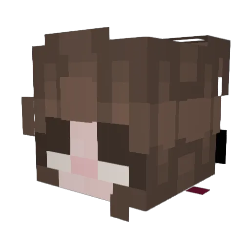 yani_x Minecraft avatar head, 3D render