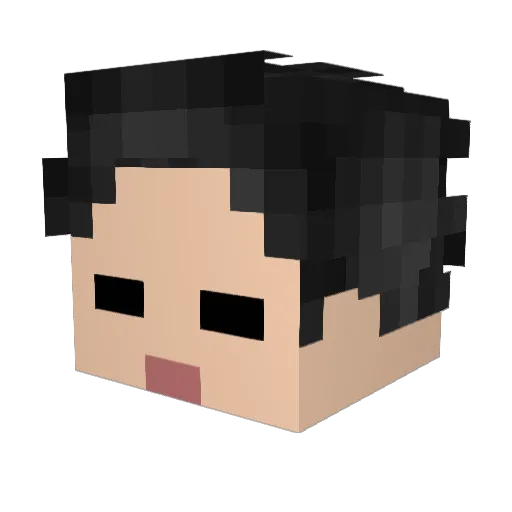 yanig510 Minecraft avatar head, 3D render