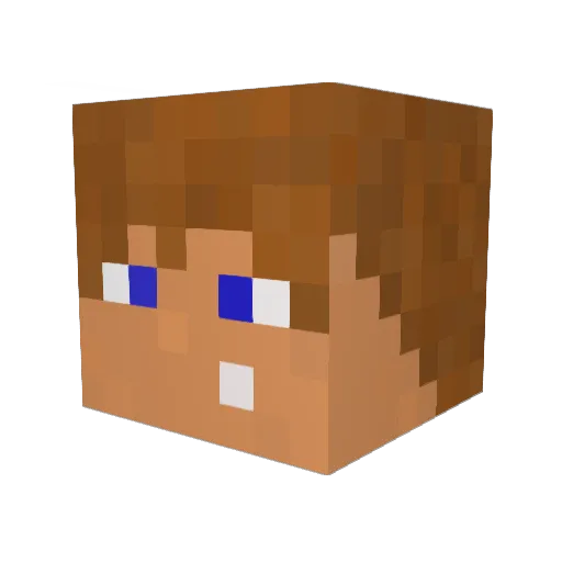 yanischu Minecraft avatar head, 3D render