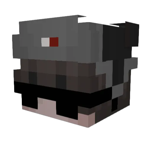 yaniv24 Minecraft avatar head, 3D render
