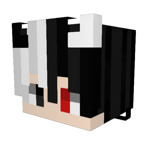 yanixx Minecraft avatar head, 3D render