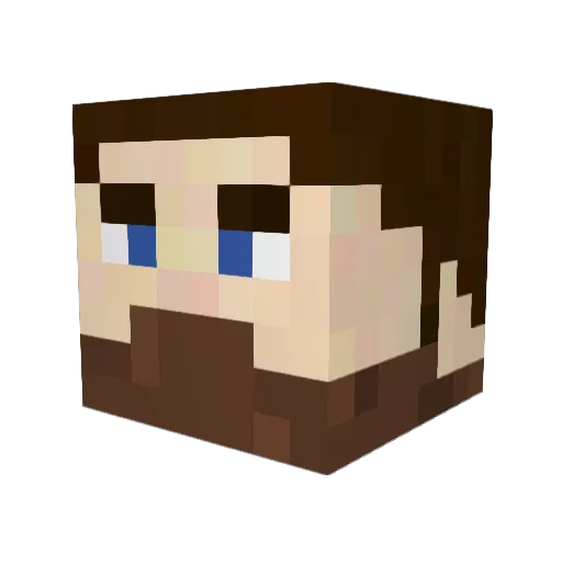 yankozin Minecraft avatar head, 3D render