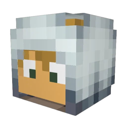 yanl0l Minecraft avatar head, 3D render