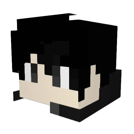 yanlai66 Minecraft avatar head, 3D render