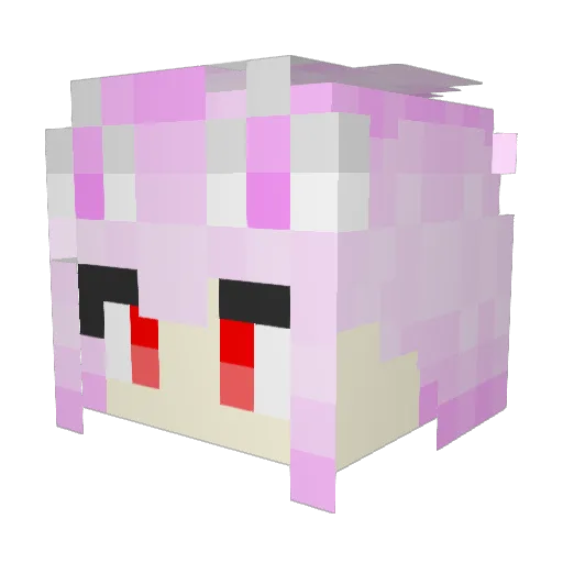 yanlihua Minecraft avatar head, 3D render