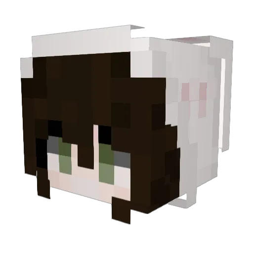 yannibanni Minecraft avatar head, 3D render