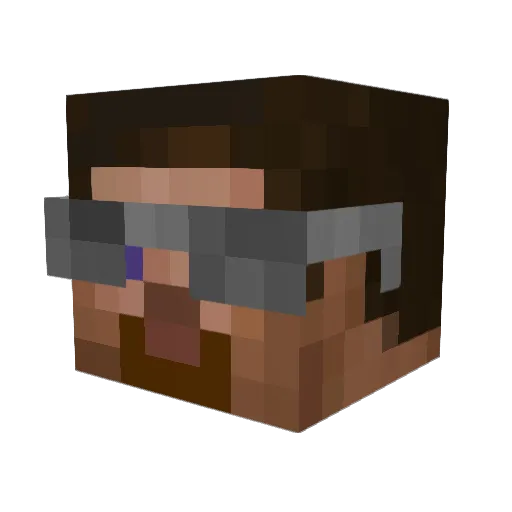yannick_yannick Minecraft avatar head, 3D render