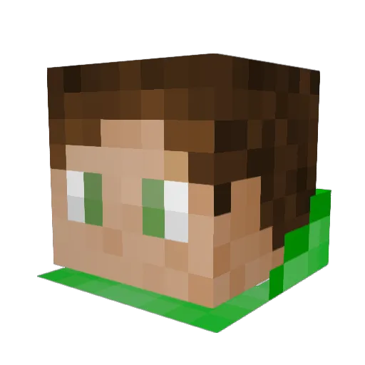 yannik12 Minecraft avatar head, 3D render