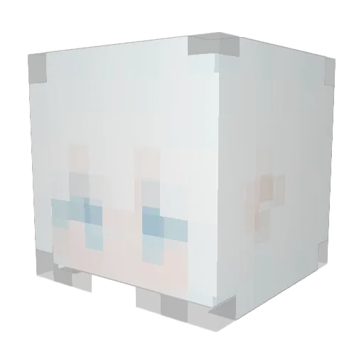 yannim2 Minecraft avatar head, 3D render