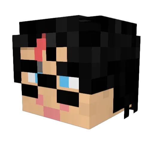 yannkro Minecraft avatar head, 3D render