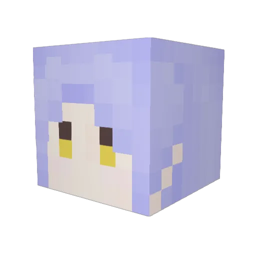 yanochan326 Minecraft avatar head, 3D render