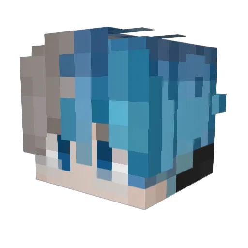 yanqi__ Minecraft avatar head, 3D render