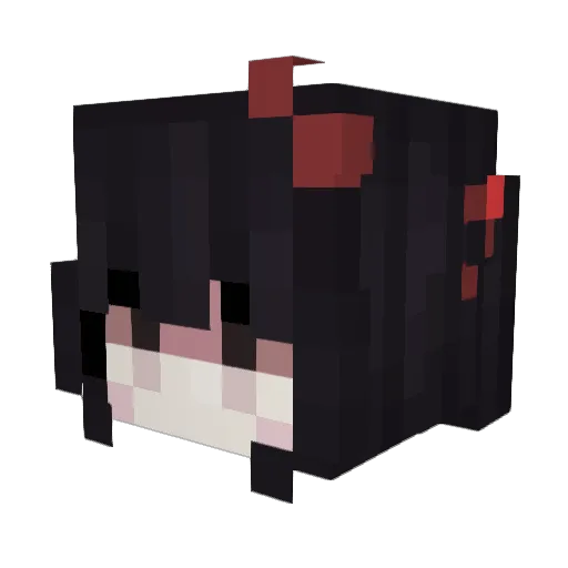 yanqian18 Minecraft avatar head, 3D render