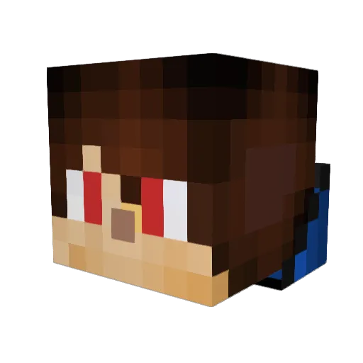 yanquille92 Minecraft avatar head, 3D render
