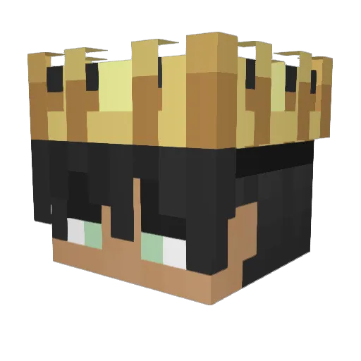 yansok Minecraft avatar head, 3D render