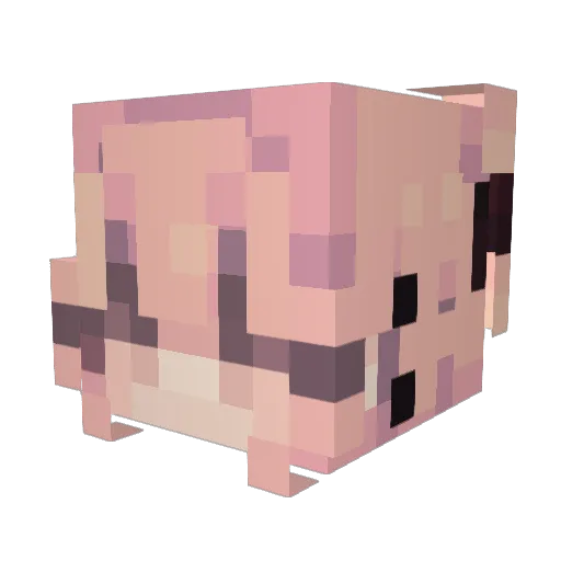 yanyanx Minecraft avatar head, 3D render