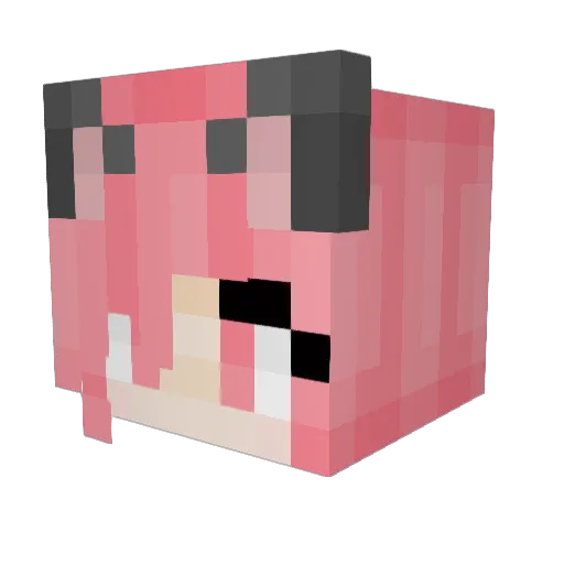 yao_jing Minecraft avatar head, 3D render