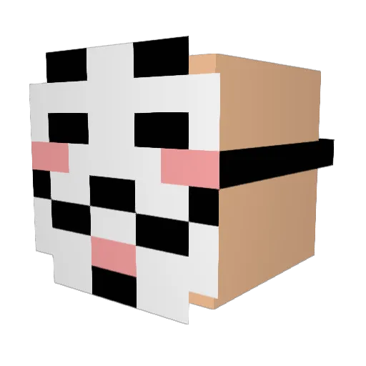 yaohung0303 Minecraft avatar head, 3D render