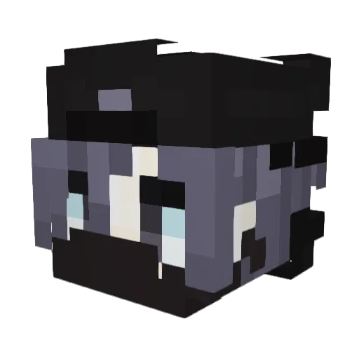 yaoi02 Minecraft avatar head, 3D render
