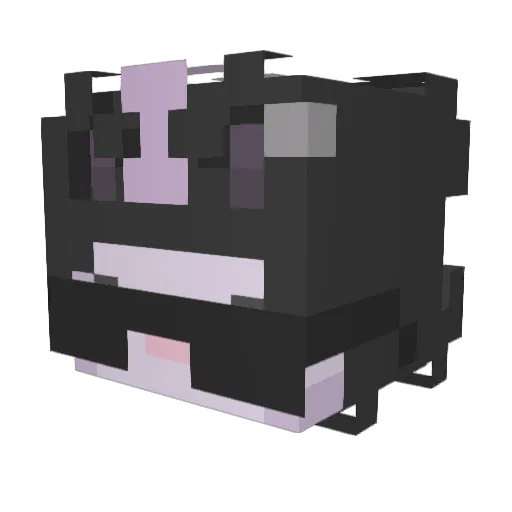 yaperz Minecraft avatar head, 3D render