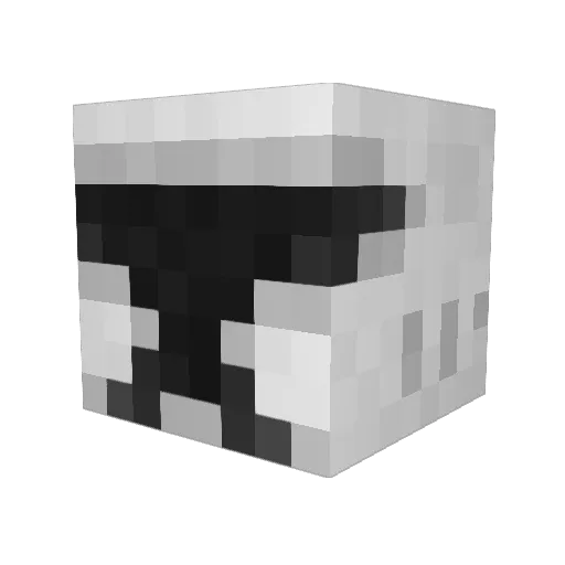 yaphi Minecraft avatar head, 3D render
