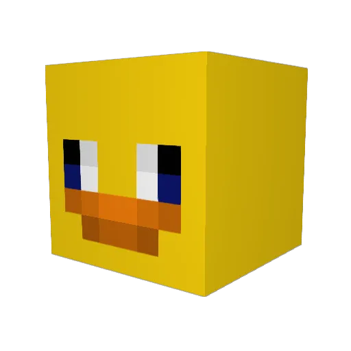 yappayik Minecraft avatar head, 3D render