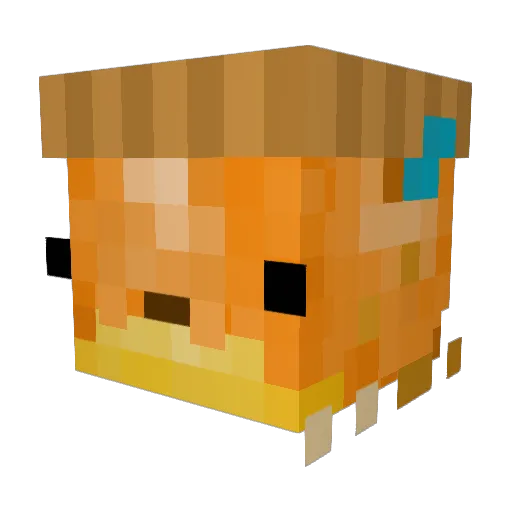 yappiatto Minecraft avatar head, 3D render