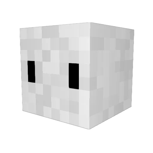 yaprishu Minecraft avatar head, 3D render