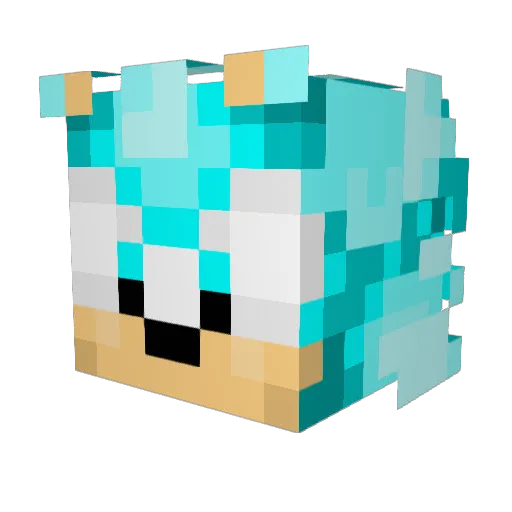 yara18 Minecraft avatar head, 3D render