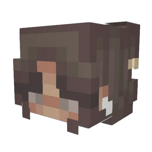 yaradibbets Minecraft avatar head, 3D render