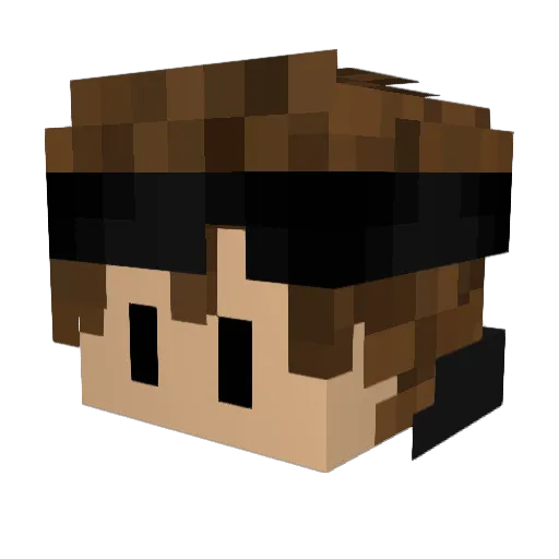 yaraga_ Minecraft avatar head, 3D render