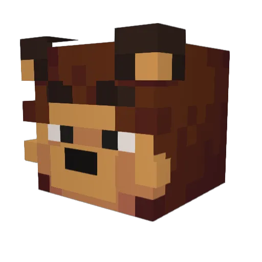 yarchesun Minecraft avatar head, 3D render