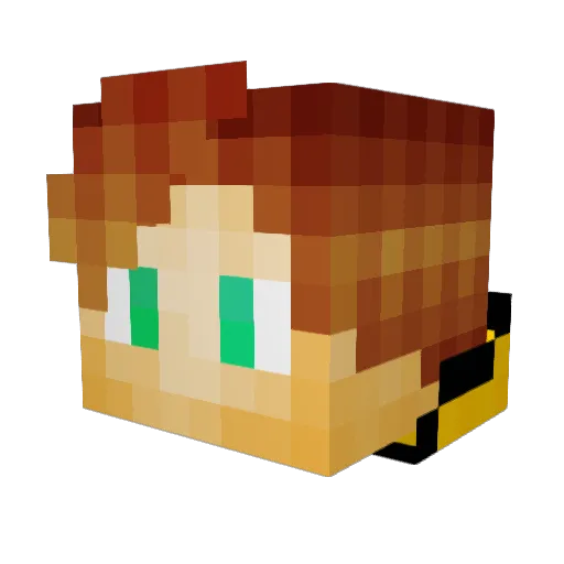 yarchik_bel Minecraft avatar head, 3D render