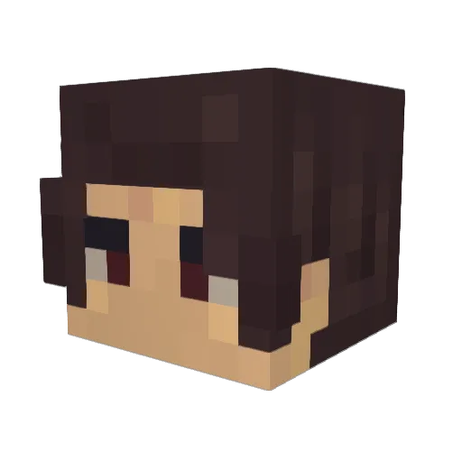 yardlich Minecraft avatar head, 3D render
