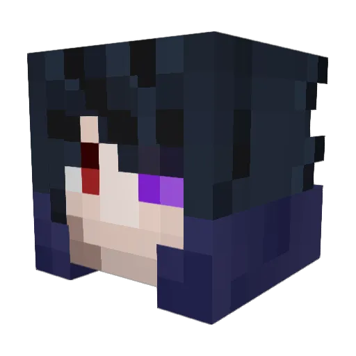 yaredsama Minecraft avatar head, 3D render