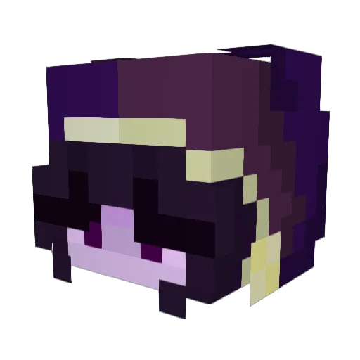 yarella Minecraft avatar head, 3D render