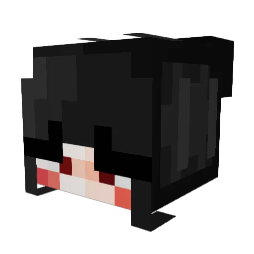 yarelly Minecraft avatar head, 3D render