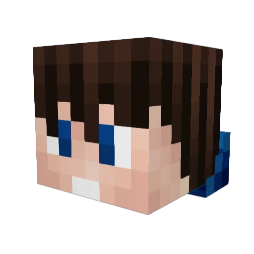 yarezz Minecraft avatar head, 3D render
