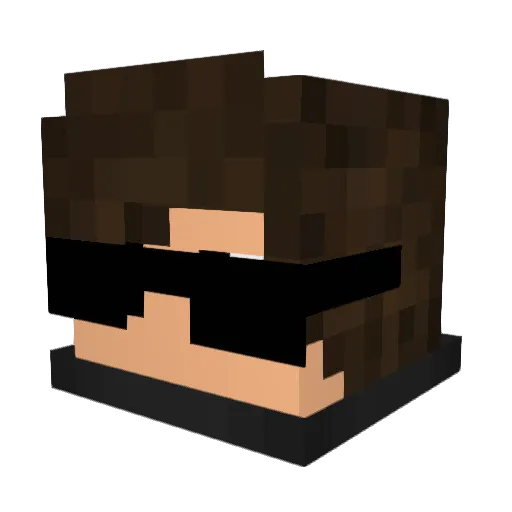 yarin261 Minecraft avatar head, 3D render