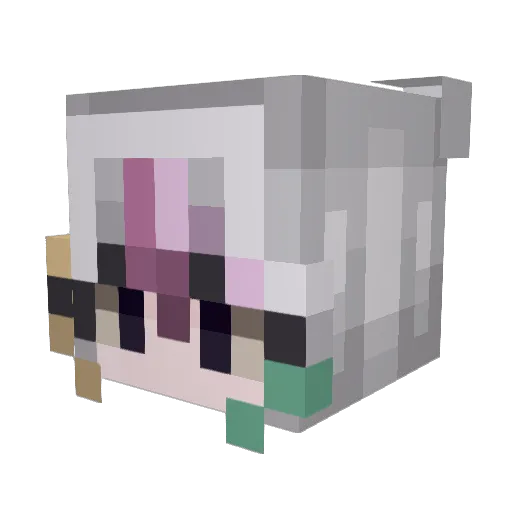 yarixxen Minecraft avatar head, 3D render