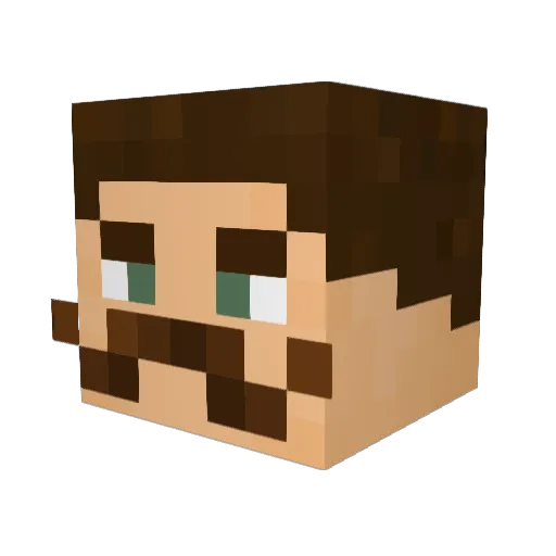 yarmanZ Minecraft avatar head, 3D render