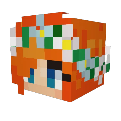 yarnedk433 Minecraft avatar head, 3D render